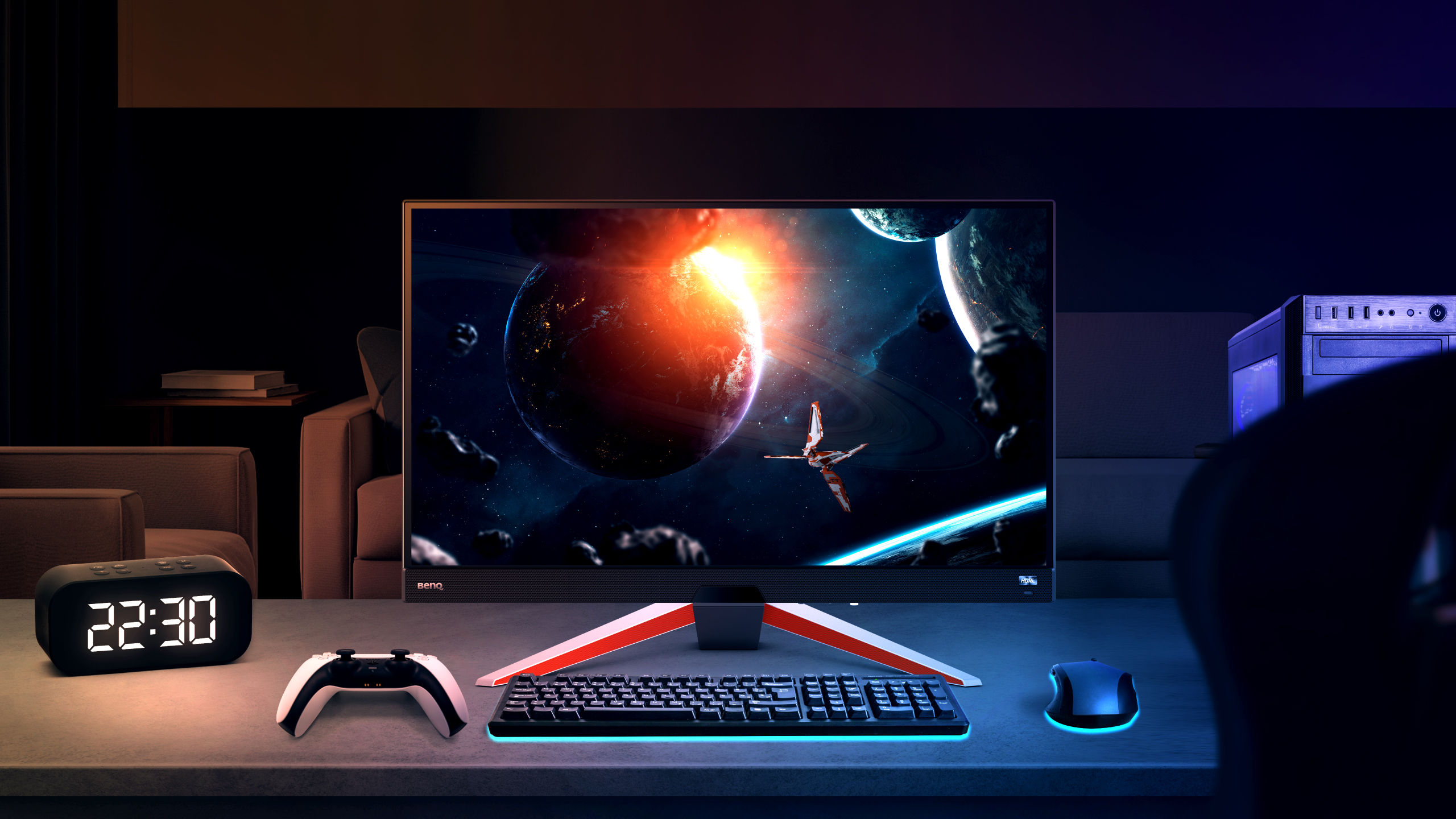 BenQ proprietary brightness intelligence plus adjusts brightness and color temperature for an ideal viewing experience